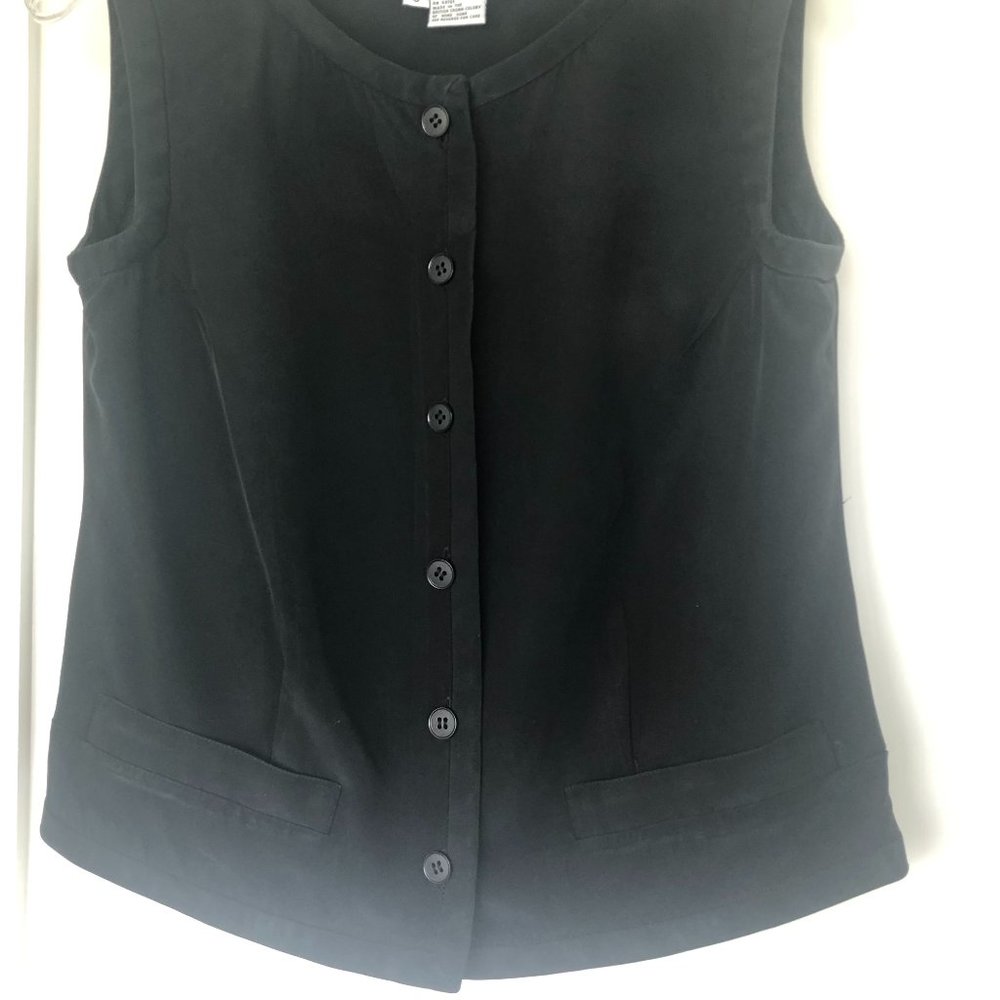 Carlisle black Silk Vest